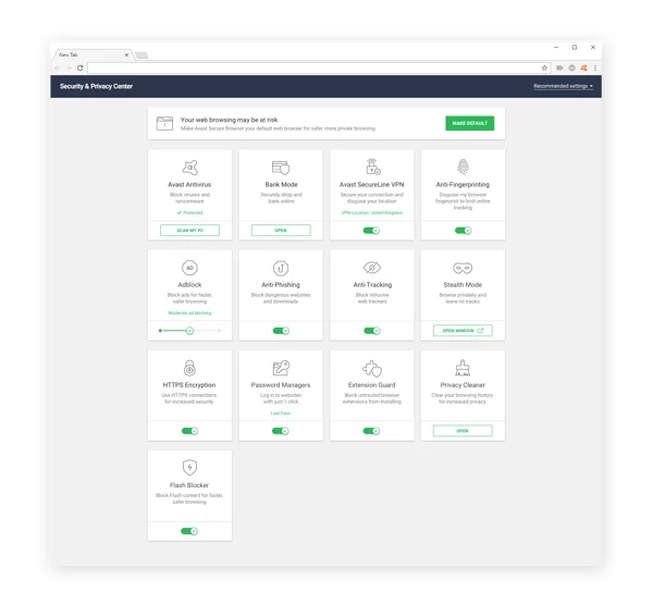 Avast Secure Browser是一个私密、安全的浏览器,可以保护您在线安全。
